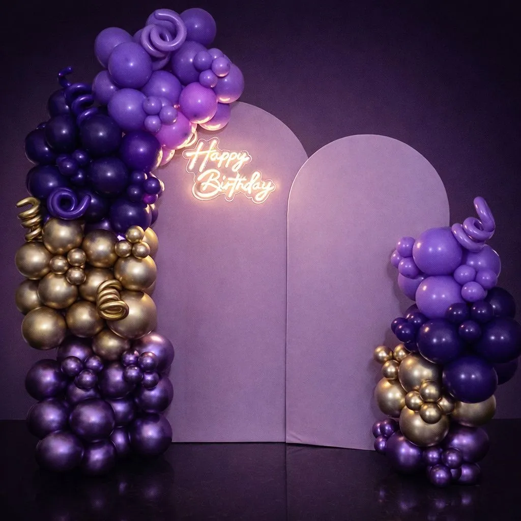 Professional balloon decoration setup